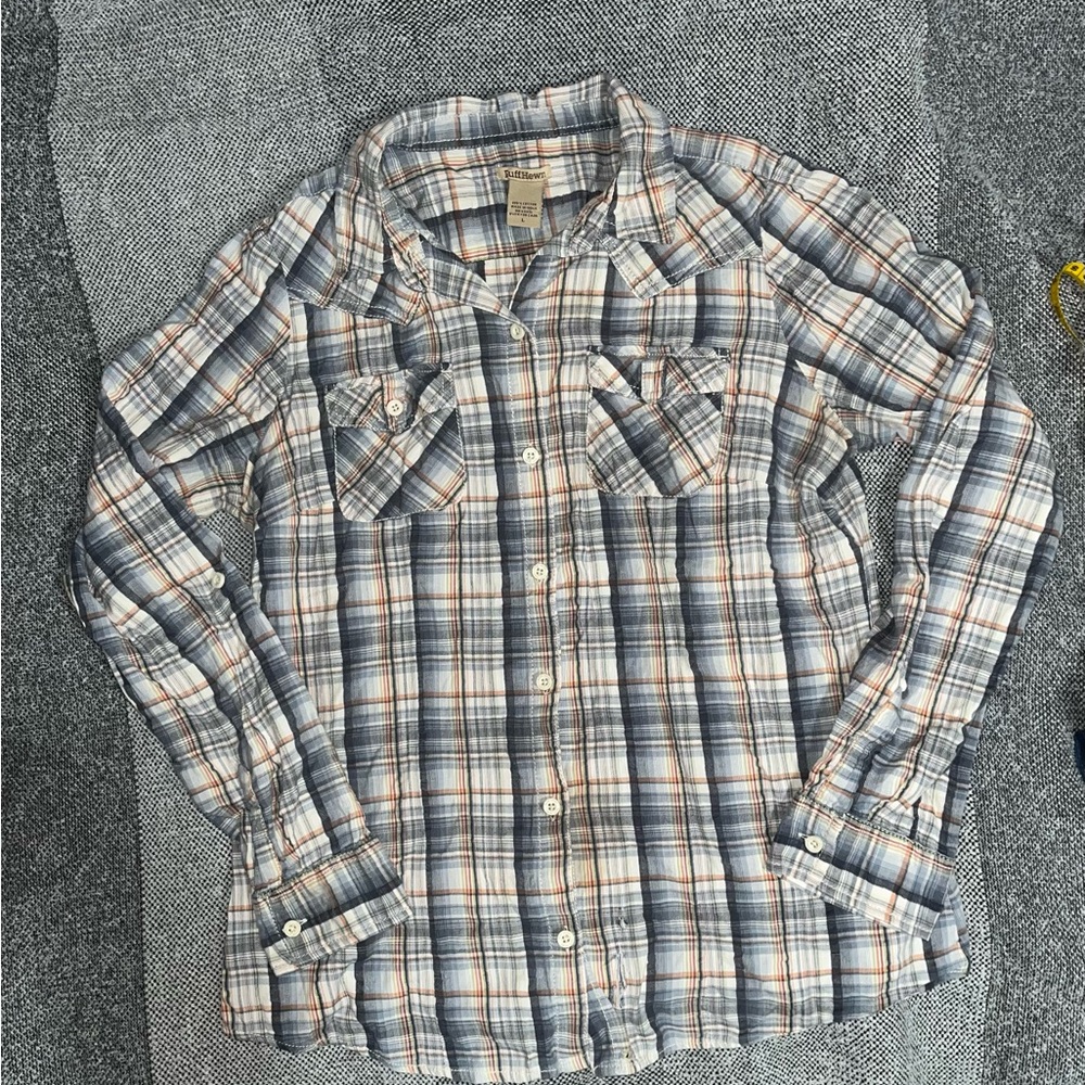 RuffHewn: Plaid Button-Up womens